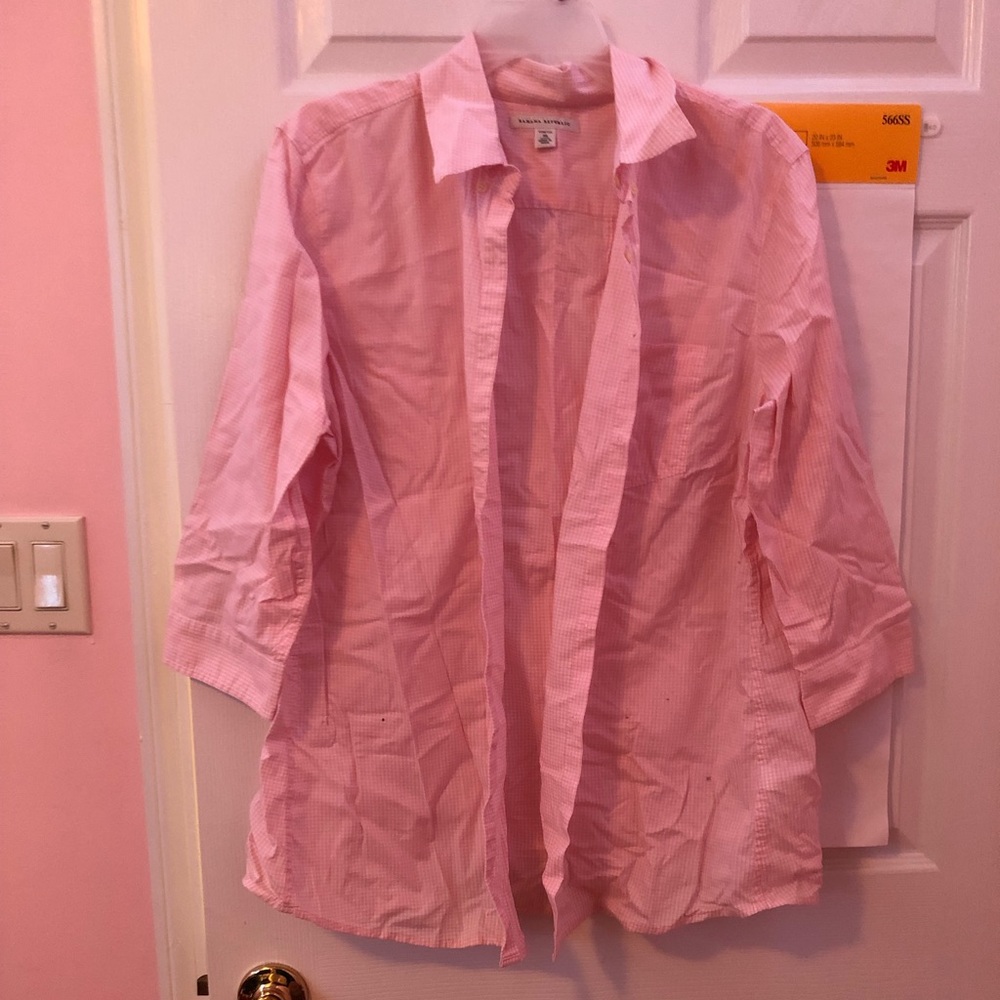 Banana Republic pink XL button down shirt